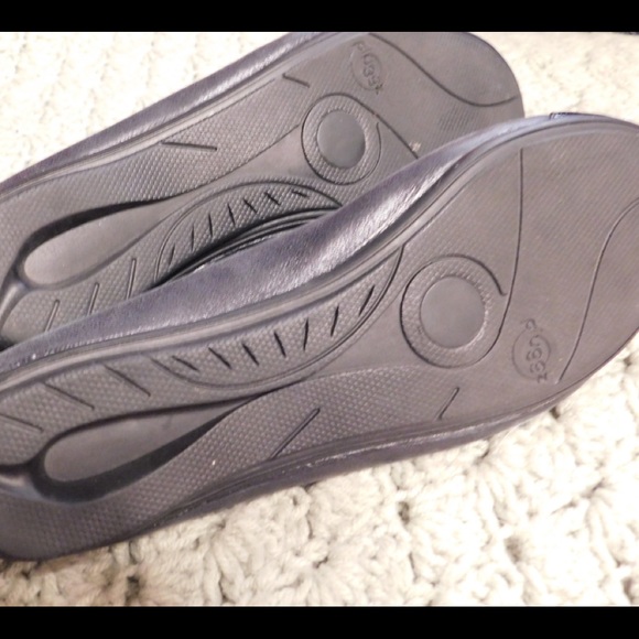 pluggz Shoes Pluggz Black Leather Earthing Grounding Flats Sz 65